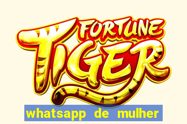 whatsapp de mulher de programa